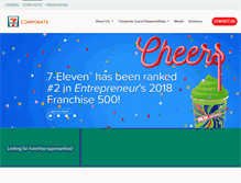 Tablet Screenshot of corp.7-eleven.com