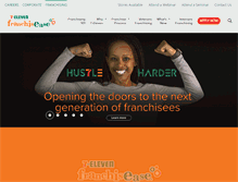 Tablet Screenshot of franchise.7-eleven.com